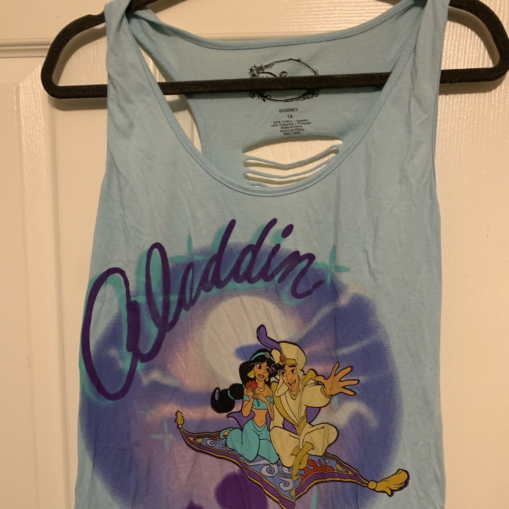 Disney Aladdin tank top with Laser cut back